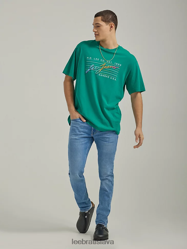 Lee oblečenie HL0J0R670 pracujúci muž opotrebovaný muži európska kolekcia luke slim zúžené džínsy