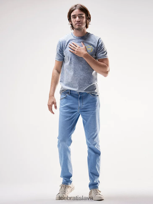 Lee oblečenie HL0J0R672 stredný altón muži európska kolekcia luke slim zúžené džínsy