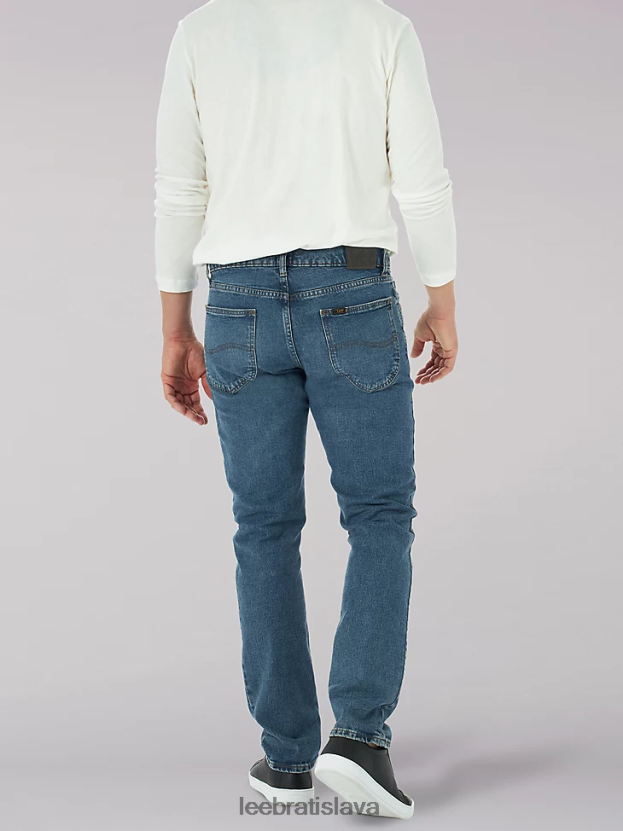Lee oblečenie HL0J0R674 otočiť sa muži legendárne obyčajné zúžené džínsy
