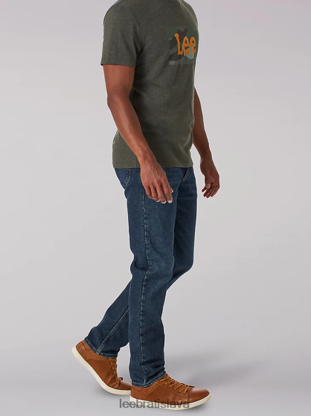 Lee oblečenie HL0J0R676 egejské more muži legendárne obyčajné zúžené džínsy