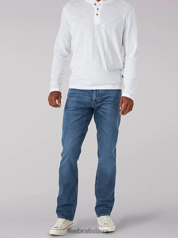 Lee oblečenie HL0J0R677 dobrý čas muži legendárne obyčajné zúžené džínsy