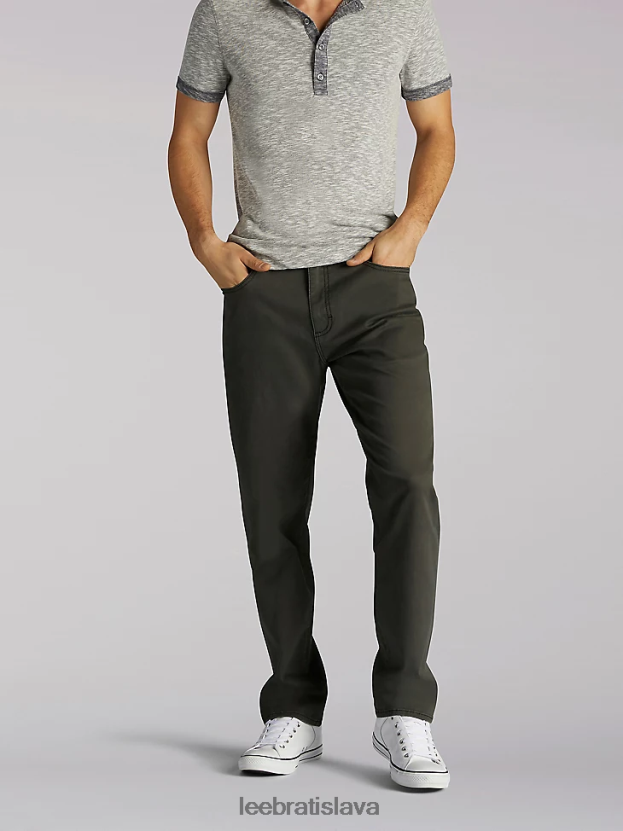 Lee oblečenie HL0J0R681 drk šedá muži extrémne pohybové športové kužeľové džínsy