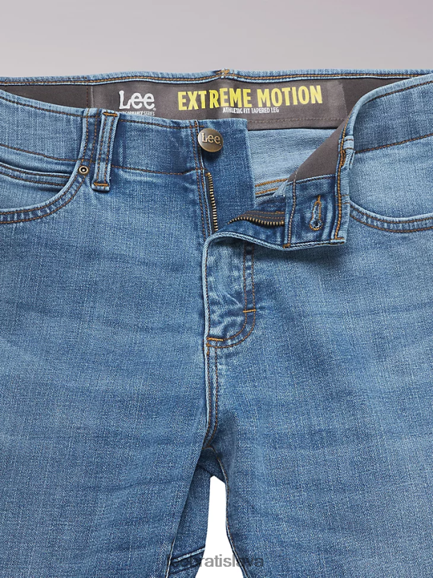 Lee oblečenie HL0J0R684 modrina muži extrémny pohyb atletické zúžené nohavice džínsy