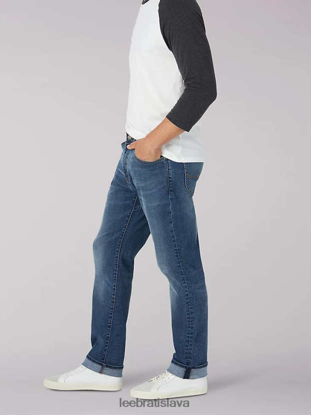 Lee oblečenie HL0J0R685 vytrieť muži extrémny pohyb atletické zúžené nohavice džínsy