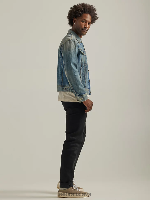 Lee oblečenie HL0J0R698 suchá čierna muži 101s regular fit džínsy na gombíky