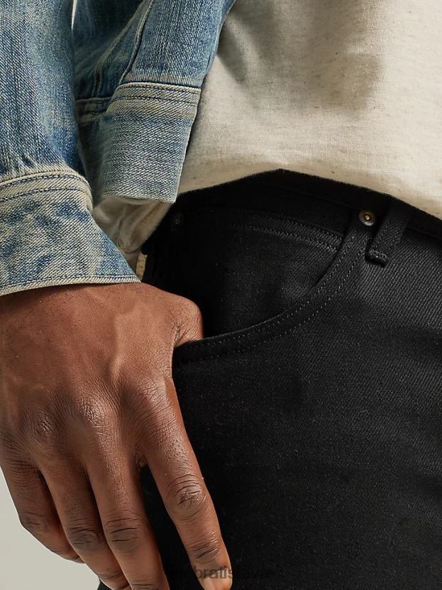 Lee oblečenie HL0J0R698 suchá čierna muži 101s regular fit džínsy na gombíky