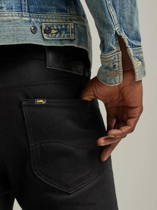 Lee oblečenie HL0J0R698 suchá čierna muži 101s regular fit džínsy na gombíky