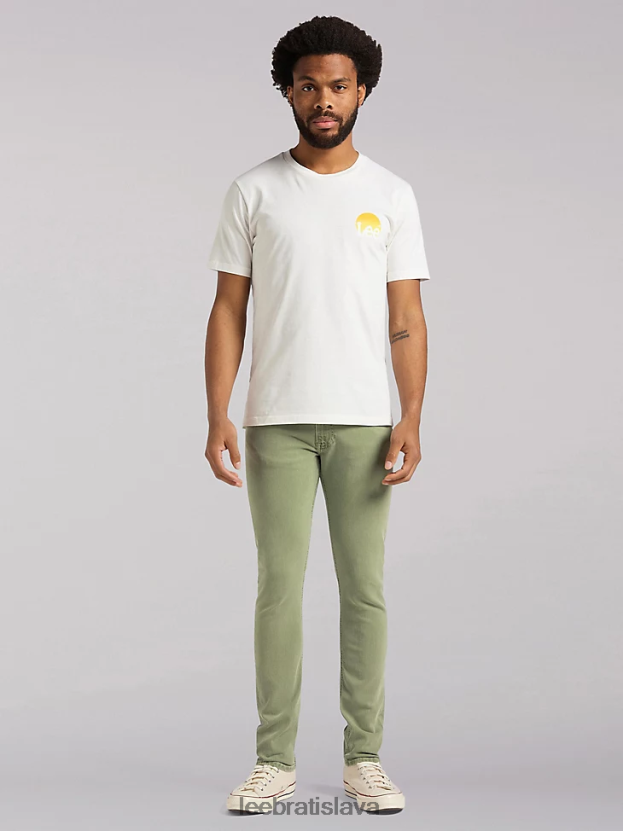 Lee oblečenie HL0J0R701 zelený kameň muži európska kolekcia slim fit luke jean