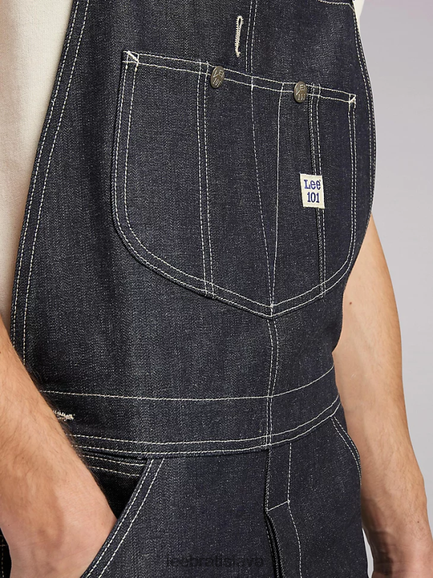 Lee oblečenie HL0J0R1150 suché muži Overal s náprsenkou 101 uvoľneného strihu