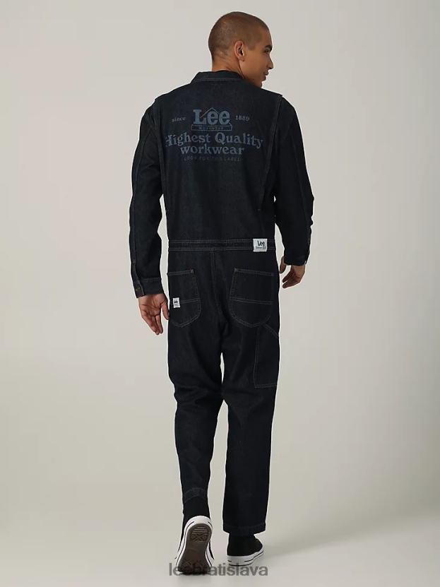 Lee oblečenie HL0J0R1155 tmavé opláchnutie muži dedičská tlačová únia-všetko