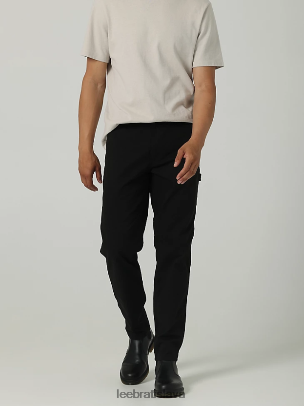 Lee oblečenie HL0J0R793 čierna muži chetopa voľný strih úžitkové nohavice