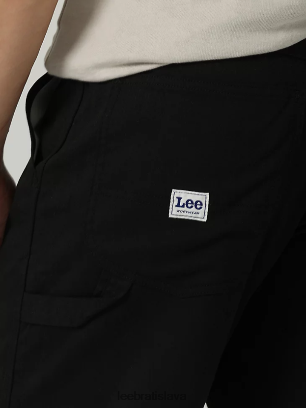 Lee oblečenie HL0J0R793 čierna muži chetopa voľný strih úžitkové nohavice