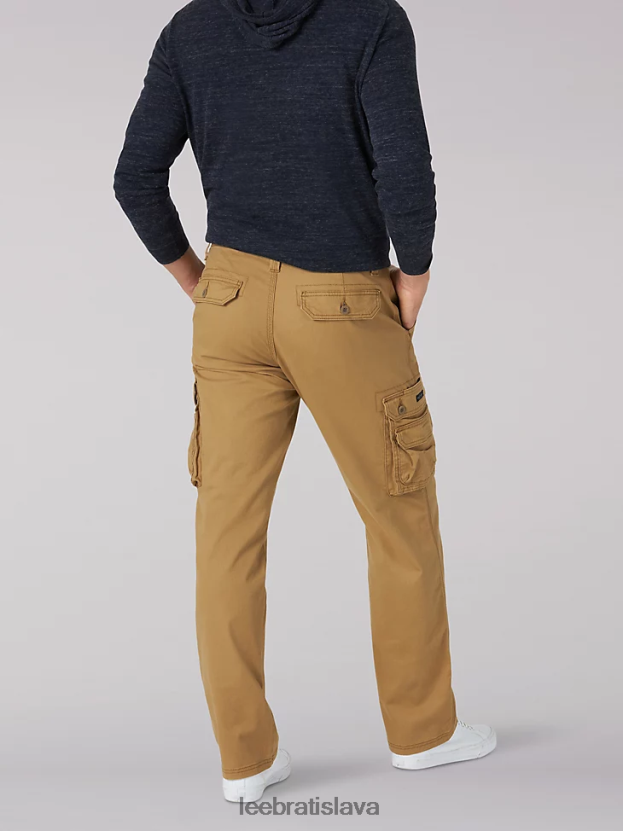 Lee oblečenie HL0J0R797 bourbon muži Nákladné keprové nohavice uvoľneného strihu vo wyomingu