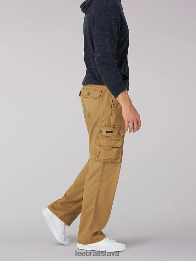 Lee oblečenie HL0J0R797 bourbon muži Nákladné keprové nohavice uvoľneného strihu vo wyomingu