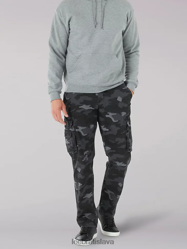 Lee oblečenie HL0J0R798 grunge camo muži Nákladné keprové nohavice uvoľneného strihu vo wyomingu