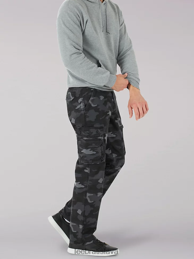 Lee oblečenie HL0J0R798 grunge camo muži Nákladné keprové nohavice uvoľneného strihu vo wyomingu