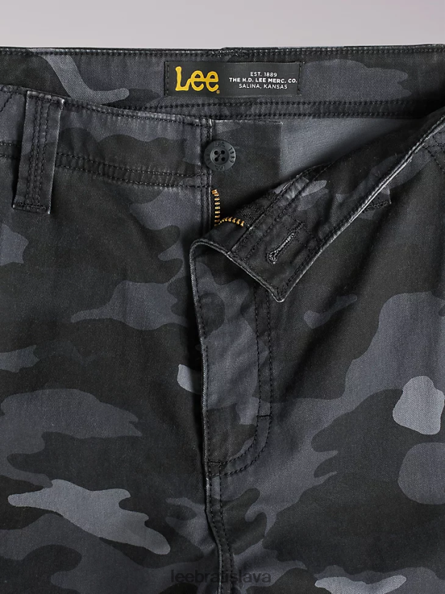 Lee oblečenie HL0J0R798 grunge camo muži Nákladné keprové nohavice uvoľneného strihu vo wyomingu
