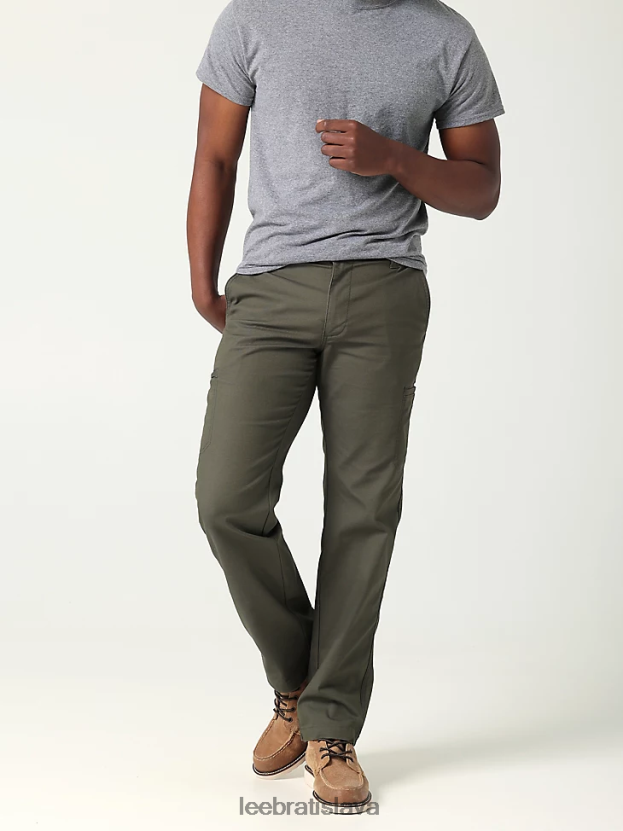 Lee oblečenie HL0J0R802 borovica muži extrémne pohyb mvp lemované vrecko plátno nákladné nohavice