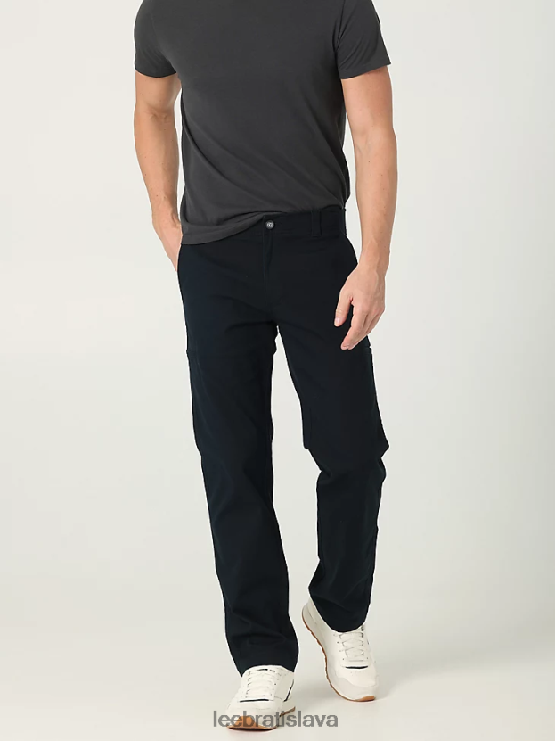 Lee oblečenie HL0J0R804 unionall čierna muži extrémne pohyb mvp lemované vrecko plátno nákladné nohavice