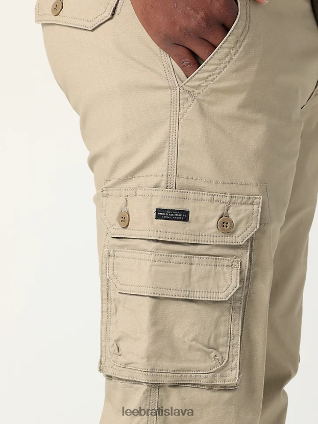 Lee oblečenie HL0J0R805 kansas khaki muži Wyoming ripstop nákladné nohavice uvoľneného strihu
