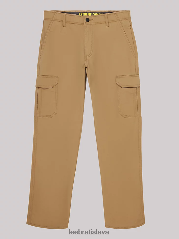 Lee oblečenie HL0J0R811 oscar khaki muži extrémne pohybové keprové nohavice