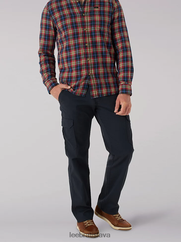 Lee oblečenie HL0J0R815 námorníctvo muži mvp nákladné nohavice rovného strihu