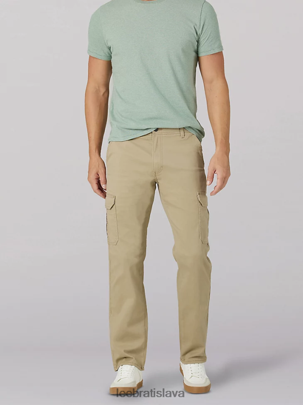 Lee oblečenie HL0J0R816 kc khaki muži mvp nákladné nohavice rovného strihu
