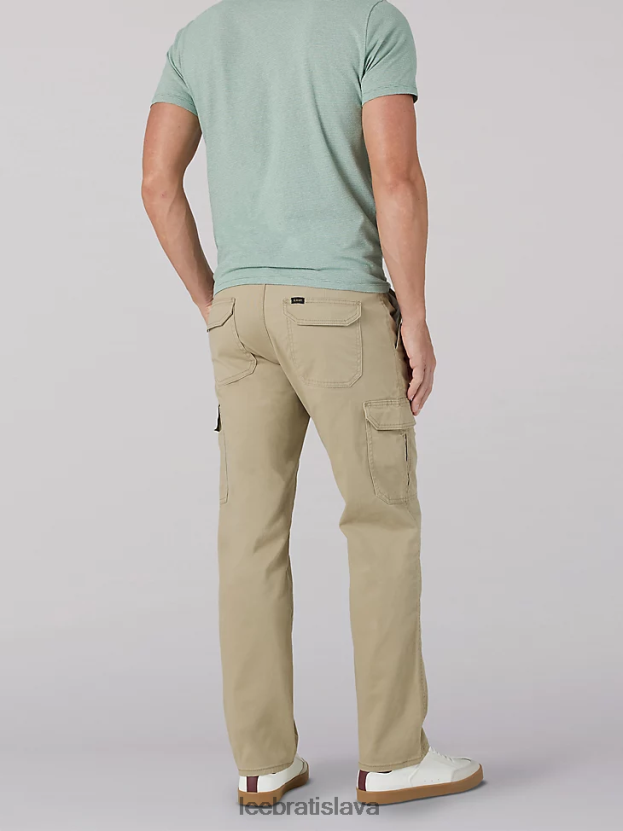 Lee oblečenie HL0J0R816 kc khaki muži mvp nákladné nohavice rovného strihu