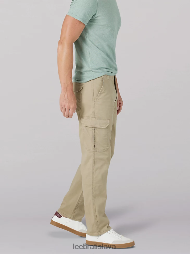 Lee oblečenie HL0J0R816 kc khaki muži mvp nákladné nohavice rovného strihu