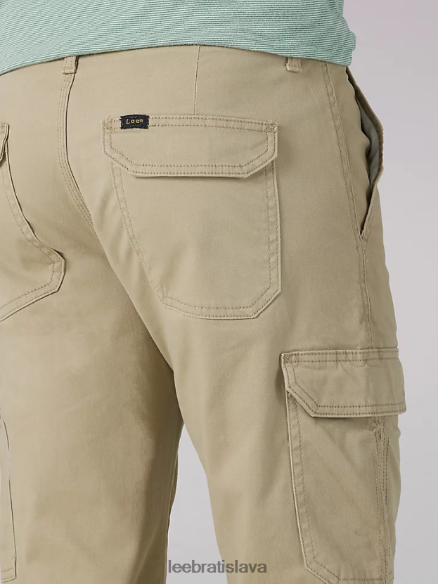 Lee oblečenie HL0J0R816 kc khaki muži mvp nákladné nohavice rovného strihu