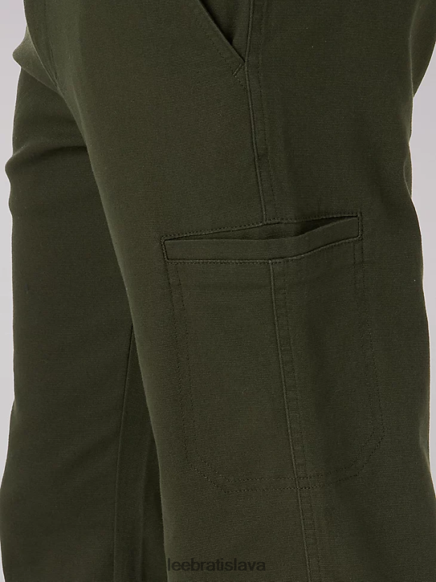 Lee oblečenie HL0J0R818 pohraničná oliva muži nákladné nohavice s extrémnym pohybom rovného strihu