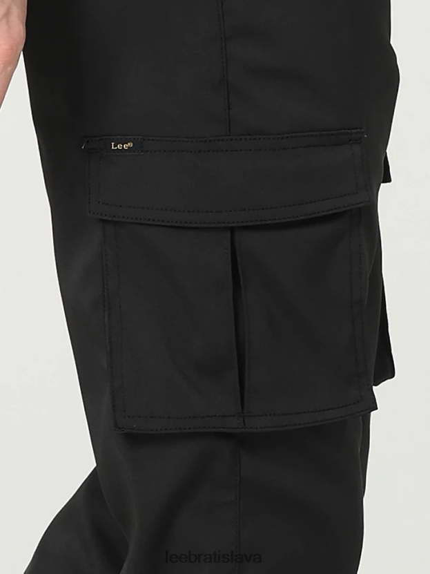 Lee oblečenie HL0J0R825 čierna muži extrémne pohybové syntetické nohavice rovného strihu