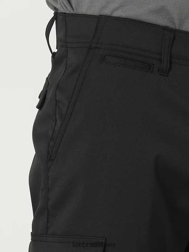 Lee oblečenie HL0J0R825 čierna muži extrémne pohybové syntetické nohavice rovného strihu