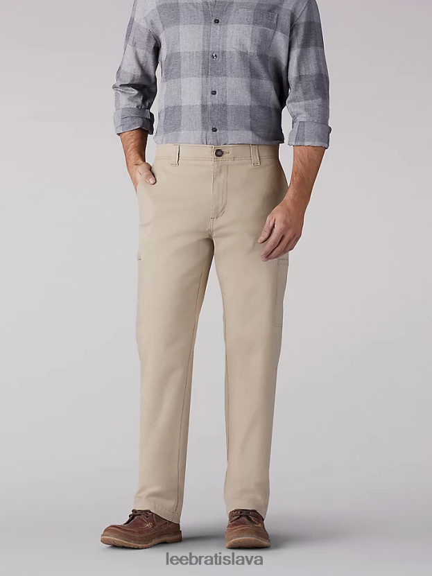 Lee oblečenie HL0J0R836 buff muži nákladné nohavice s extrémnym pohybom rovného strihu (veľké a vysoké)