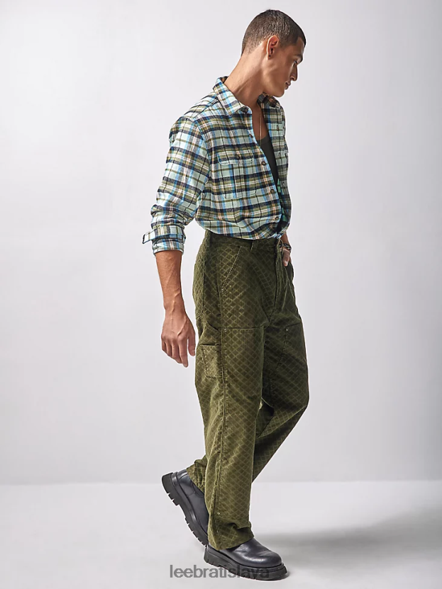 Lee x The Brooklyn Circus oblečenie HL0J0R831 kapustnica muži manšestrové tesárske nohavice