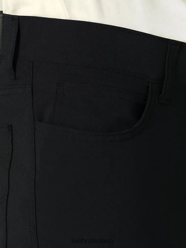 Lee oblečenie HL0J0R710 čierna muži syntetické nohavice slim fit extrémneho pohybu