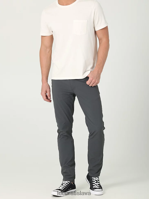 Lee oblečenie HL0J0R711 drevené uhlie muži syntetické nohavice slim fit extrémneho pohybu