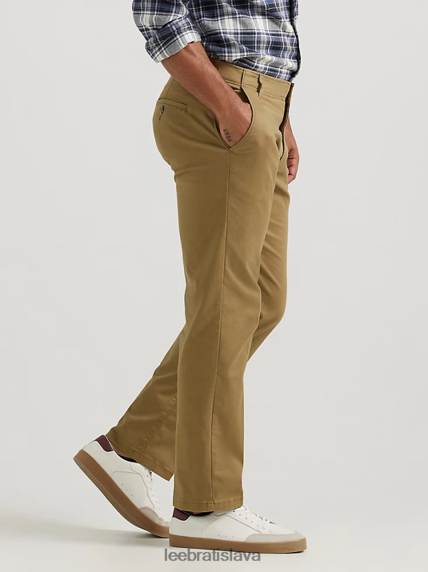 Lee oblečenie HL0J0R717 bronz muži khaki nohavice s extrémnym pohybom