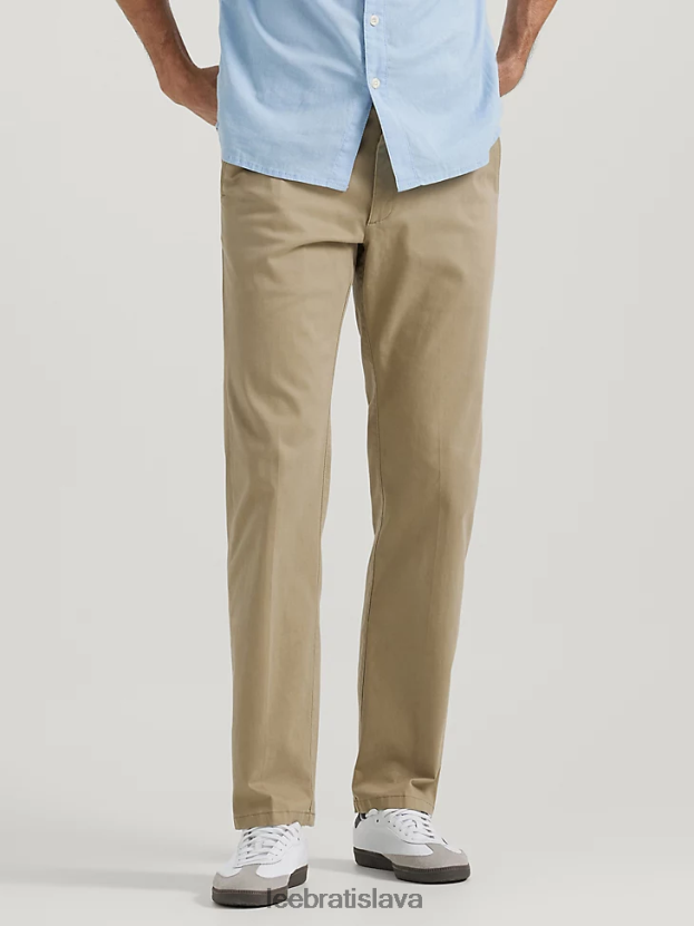 Lee oblečenie HL0J0R725 originál khaki muži khaki nohavice s extrémnym pohybom