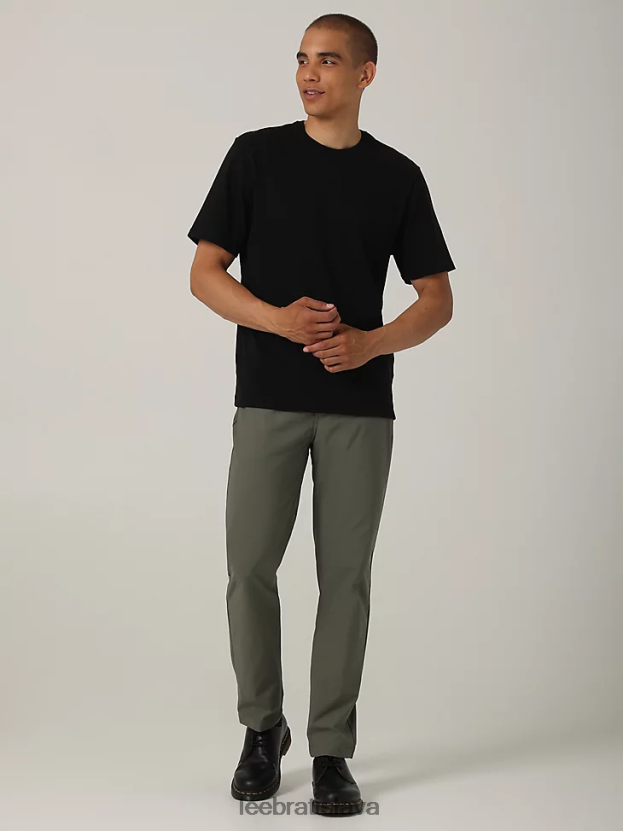 Lee oblečenie HL0J0R727 pevnosť zelená muži h.d. maverick uvoľnené zúžené nohavice