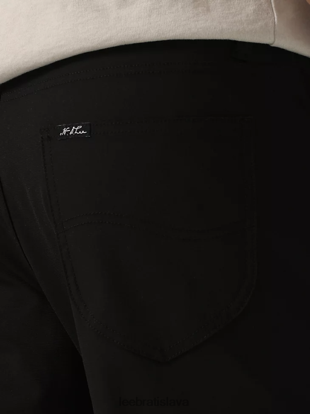 Lee oblečenie HL0J0R729 čierna muži h.d. maverick uvoľnené zúžené nohavice