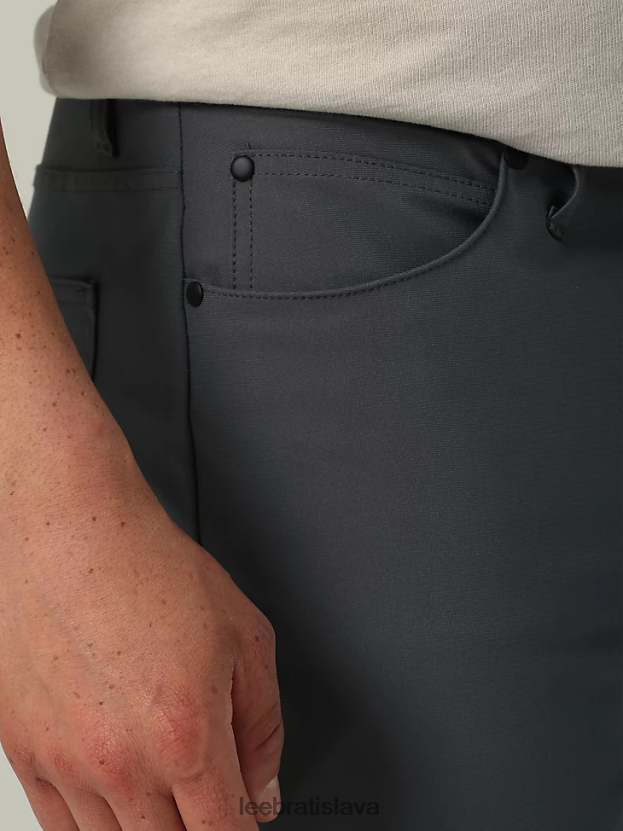 Lee oblečenie HL0J0R730 kovovo šedá muži h.d. maverick uvoľnené zúžené nohavice