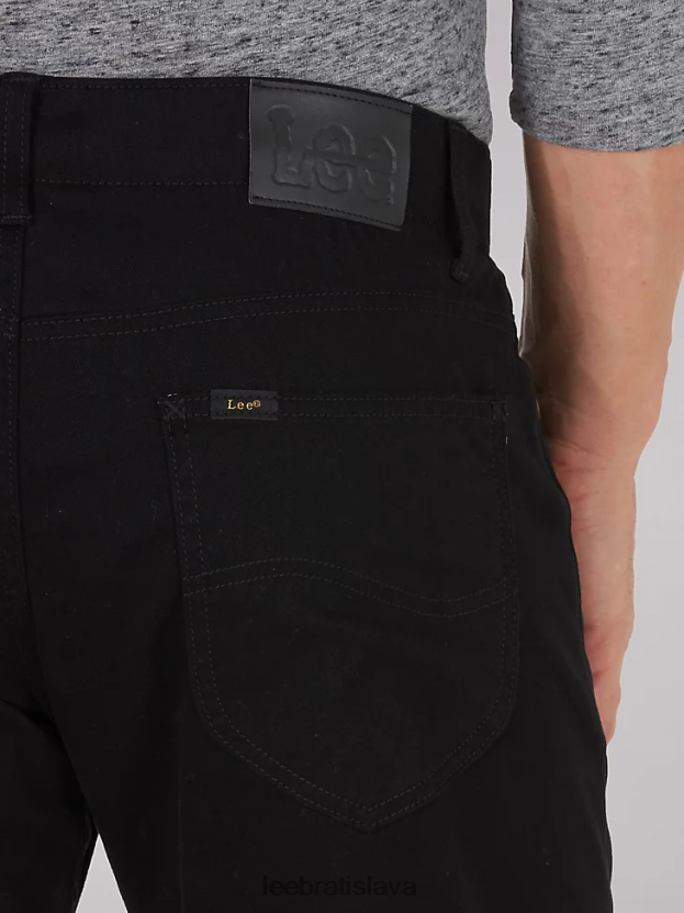 Lee oblečenie HL0J0R732 union-alls black muži Extreme motion mvp keprové nohavice rovného strihu