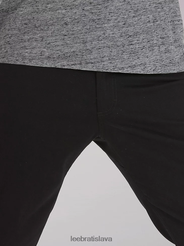 Lee oblečenie HL0J0R732 union-alls black muži Extreme motion mvp keprové nohavice rovného strihu