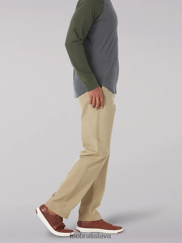 Lee oblečenie HL0J0R742 kc khaki muži Extreme motion mvp rovné predné nohavice