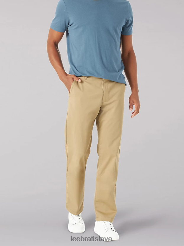 Lee oblečenie HL0J0R746 oscar khaki muži Extreme motion mvp rovné predné nohavice