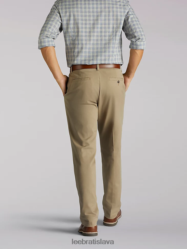 Lee oblečenie HL0J0R751 kaki muži nohavice s extrémnym pohybom uvoľneného strihu (veľké a vysoké)