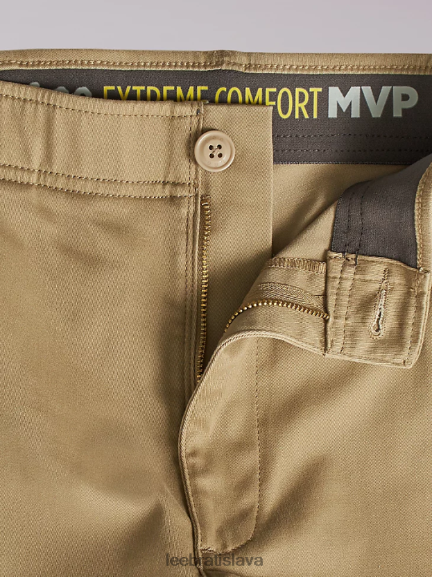 Lee oblečenie HL0J0R756 oscar khaki muži extrémny pohyb mvp uvoľnený strih ploché predné nohavice