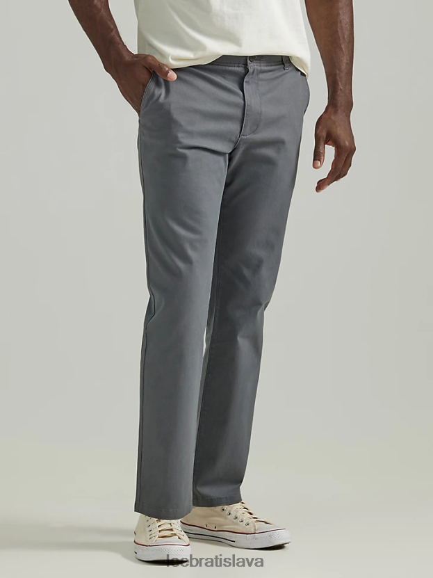 Lee oblečenie HL0J0R760 maliar sivý muži Extreme motion slim fit khaki nohavice