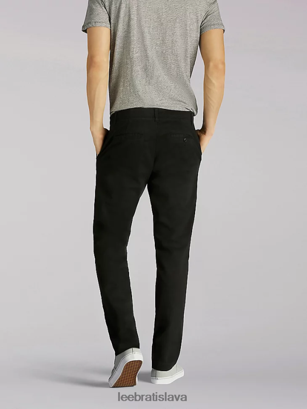 Lee oblečenie HL0J0R763 čierna muži Extreme motion slim fit khaki nohavice